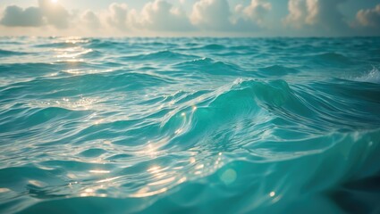 Abstract water surface with ripples and waves