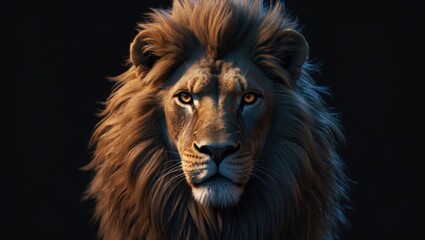 Fototapeta premium Representation of a Lovely Lion