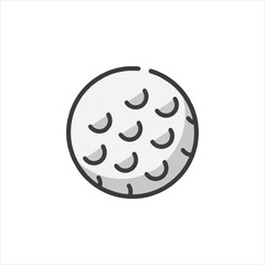 golf ball on a white background