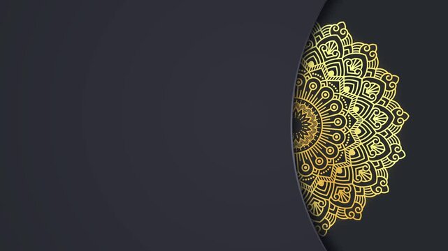 Abstract golden Islamic background