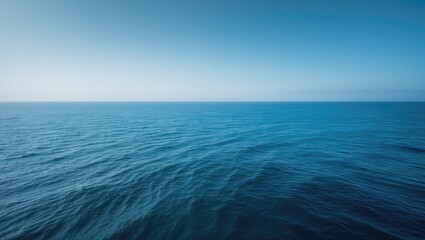 Fototapeta premium Cerulean waters with surf and a clear azure sky