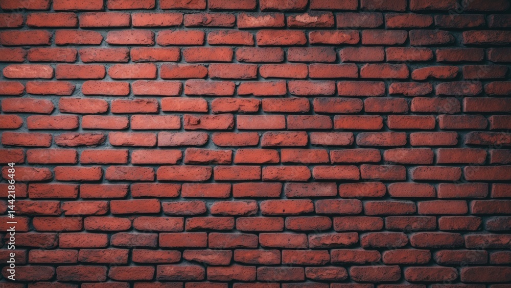 Poster red old bricks masonry backdrop with stone texture suitable for architecture and interior settings