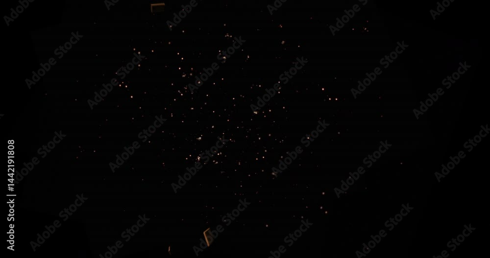 Canvas Prints realistic slow motion explosion on black background. 4k vfx stock footage element.