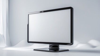 Fototapeta premium Mockup of computer monitor with background