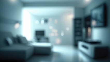 Bedroom with a Blurred Background