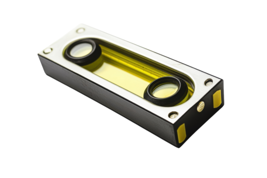 Precise Yellow Level Tool Accurate Measurement Device with Dual Viewing Windows Sharp Focus Image