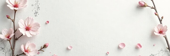 Light and airy mulberry paper background with subtle grey patterns, delicate, mulberry paper, white