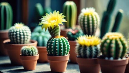 Colorful cactus as a decorative piece