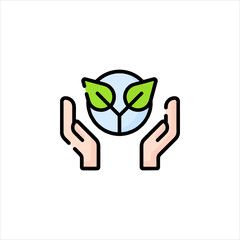 hand holding green leaf