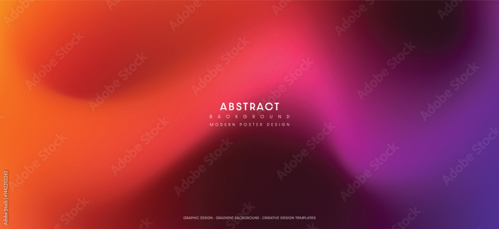 Poster abstract gradient blurred background for modern design projects and digital posters. vector illustra
