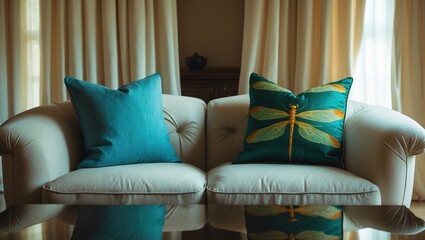 Relaxing cushion for sofa adornment in the zone