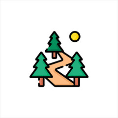 christmas tree vector illustration