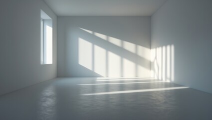 Obraz premium Illuminated Minimalist Area with Walls and Flooring