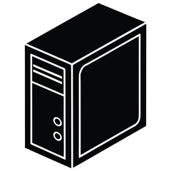 Sleek Desktop PC Tower with Ports