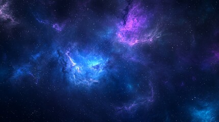 Fototapeta premium Stunning Cosmic Nebula with Vibrant Colors in Deep Space Background