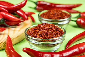 Dried Chili Seasoning with Fresh Chili Peppers