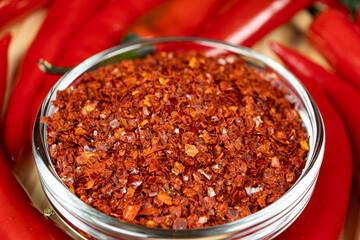 Dried Chili Seasoning with Fresh Chili Peppers