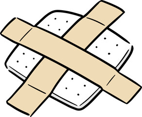 Illustration of medical plaster
