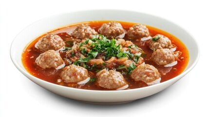 Spicy meatball dish in a rich tomato sauce