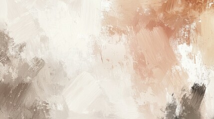 Abstract Painting with Soft Tones and Textured Brushstrokes