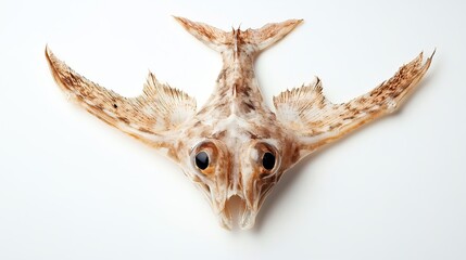 Fototapeta premium Piper Gurnard (Trigla Lyra) Isolated on White Background, Top View