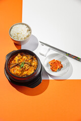 Fresh soup with vegetables for you