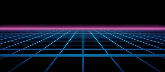 Futuristic Grid Landscape