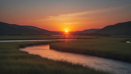 National Park Sunset View