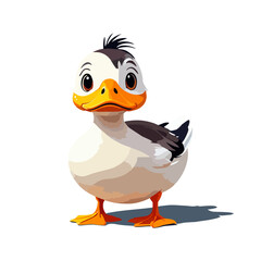 Cute duck vector graphic and illustration