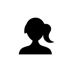 Woman avatar profile silhouette