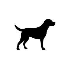 Dog silhouette pet animal art
