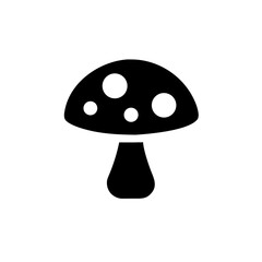 Mushroom vector icon simple