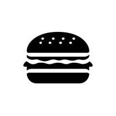 Burger icon fast food vector