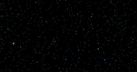 Beautiful Moving Many glowing stars. Night Sky with Stars Glowing. Abstract background for backdrop of space, science, astronomy and astrology.