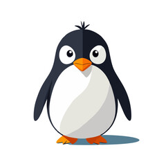 Cute penguin vector graphic and illustration