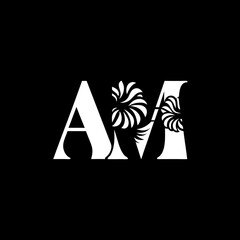 Letter logo floral letter logo company name letter logo