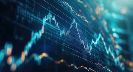 Financial market data display