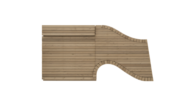 Architectural Design: Elevated Wooden Deck Plan