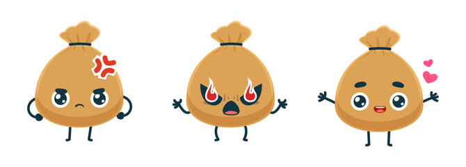 Set Mascot images of the Sack Bag