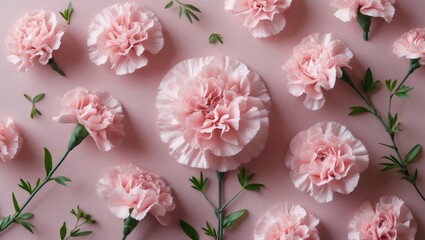 Springtime Floral Texture with Branches on a Background