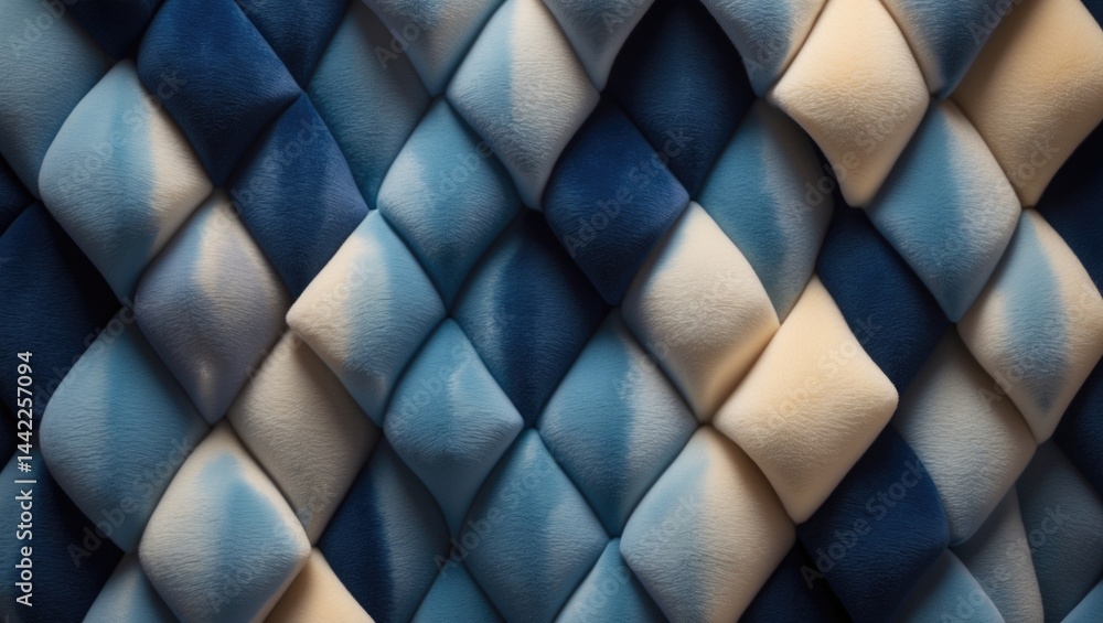 Poster background featuring a distinctive and appealing argyle pattern fabric texture