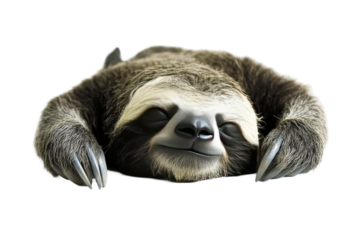 Sleepy sloth resting