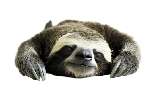 Sleepy sloth resting