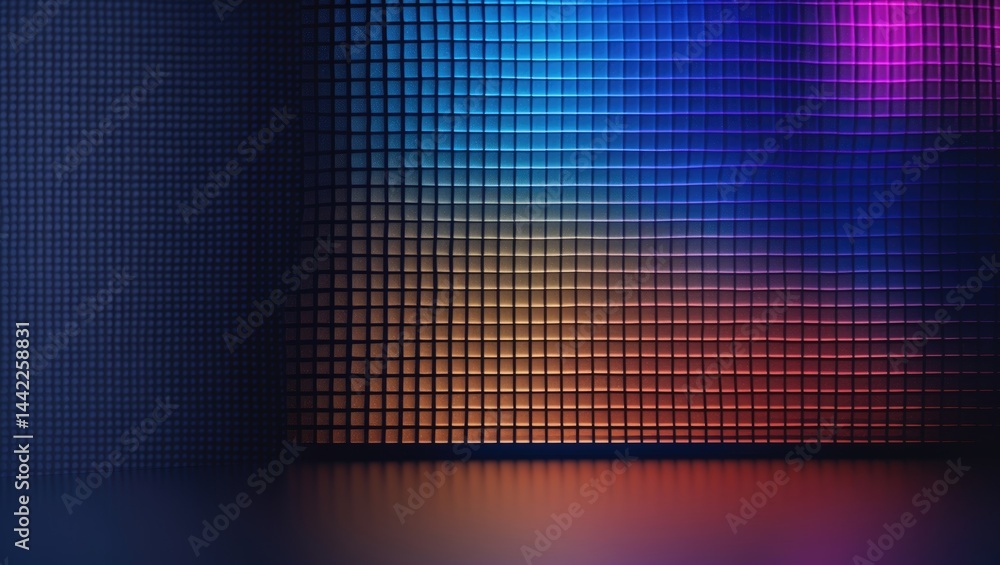 Poster stage with lcd screen display