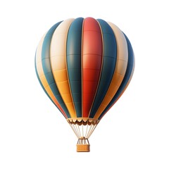 Naklejka premium Colorful hot air balloon soaring in the sky