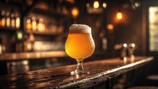 Pint of craft pale ale