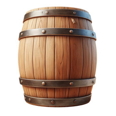 old wooden barrel