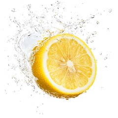 Lemon Splash isolated on white background