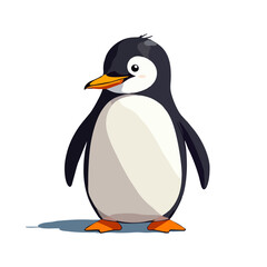 Cute penguin vector graphic and illustration