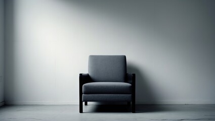 An empty chair standing alone